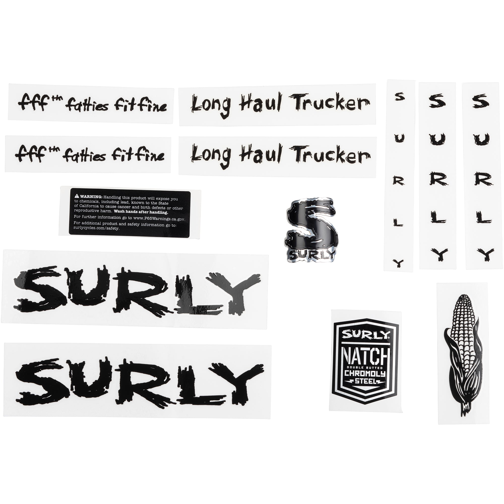 surly-long-haul-trucker-decal-set-black-MA1243-2000px-sq Long Haul Trucker Decal Set - Image 1